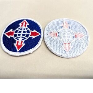 New‎ Military Issue Total US Army Support Personnel Command Patch Round Snowy
